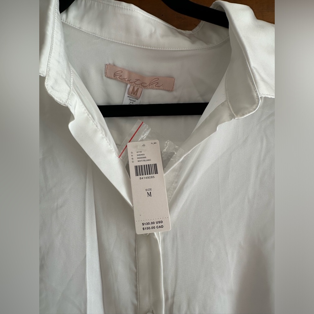 Anthropology Hutch Silky Tie Front Blouse - Picture 4 of 8